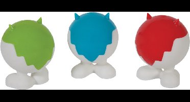 JW Mixed Cuz Zig Zag - Hondenspeeltje - Rubber/Nylon - Meerkleurig - ø 7,6 cm
