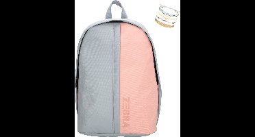 Zebra Rugzak Duo Colours Pink - rugtas - schooltas, kinderrugzak + armbandje