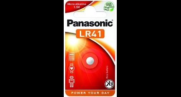 Panasonic AG3 Alkaline Batterij LR736, LR41, G3, 192, GP92A, 392, SR41W 1 stuk