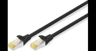 Digitus DK-1644-A-005/BL - Netwerkkabel - RJ45 - 0.5 m - Zwart