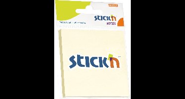 Stick'n sticky notes blister - 76x76mm, pastel geel, 100 memoblaadjes