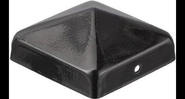 Paalornament piramide - paalkap - 70 x 70 mm - zwart