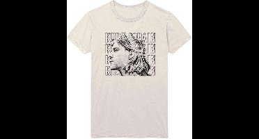 Kurt Cobain - Contrast Profile Heren T-shirt - L - Creme