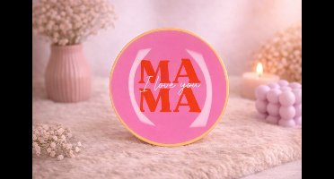 Glazen Bord ‘Mama I Love You’ | Glazen bord met tekst | Decoratie | Cadeau | Moederdag | Wonen | Gebaksbord | Dessertbord | Liefde | Verrassing