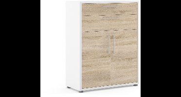 Giga Living Boekenkast Prima - Wit - 90x110x45cm