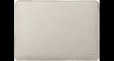 Accezz Leather Laptophoes 15 inch - Laptopsleeve - Beige