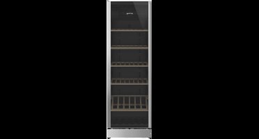 SMEG SCV115GS - Wijnklimaatkast - 197 Flessen - 2 Temperatuurzones - Vrijstaand - RVS En Glas - Linksdraaiend