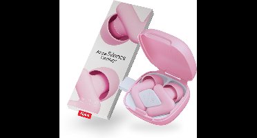 Alpine Silence Oordopjes Slapen - Oordoppen voor Slapen, Reizen & Focus - Comfortabele, Herbruikbare Gehoorbescherming - Slaapoordoppen met Nauwsluitende V-vorm & Zachte Ovale Tips - 4 Maten XS/S/M/L - Roze