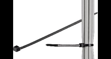 Tie-wraps 750 x 7,5mm / zwart - UV resistent (100 stuks)