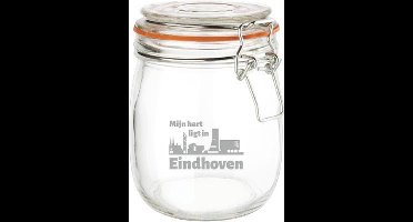 Gegraveerde Weckpot 0.75 ltr. Eindhoven