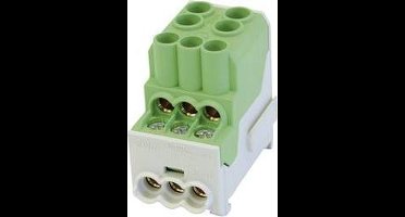 HoraeTec 080010-2-4 Onderverdeelblok Groen, Geel 1-polig