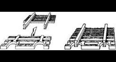 N Fleischmann rails (zonder ballastbed) 22215 Flexrails, Eindstuk 24 stuk(s)