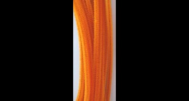 Chenille orange 6 milimeter x 30 centimeter 20st