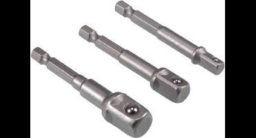 Work-it bit adapterset voor doppen 1/4", 3/8" en 1/2" opname