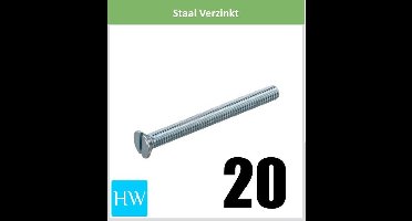 Metaalschroef M3 x 20mm (10 stuks)