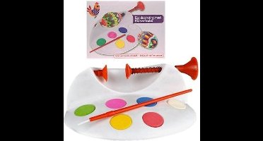 Eieren Waterverfset eier verf set 6 Kleuren  - 8-delig- Eierverfmolen- Paaseieren - pasen verfmolen - Eier verf -Molen-