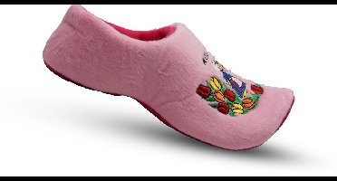 Klompsloffen roze boer/boerin - 25-30