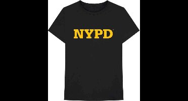 New York City - NYPD Text Logo Heren T-shirt - L - Zwart