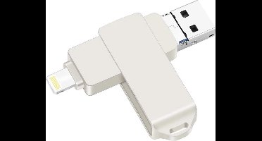 DrPhone FDS4 3-in-1 USB Stick 512GB – USB 3.0 Flash Drive met Lightning, Micro USB & USB-C Adapter – Geschikt voor iPhone, iPad, Android & PC