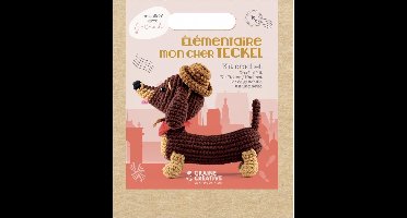Graine Créative Haakpakket Teckel Amigurumi - 18 cm knuffel hond - Cadeau