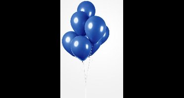 25 Ballonnen Blauw, 30 cm , 100% biologisch afbreekbare Ballonnen, Helium geschikt, Verjaardag, Feest, Voetbal