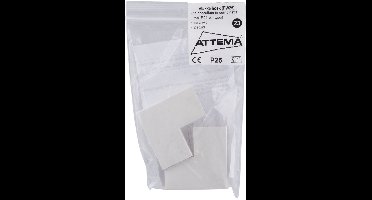 Attema P25 vlakke hoek met plaat P25, montage polarwit - 2 stuks
