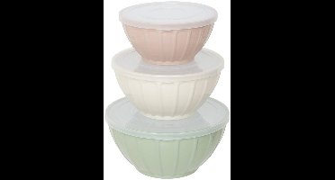 Set van 3 in elkaar stapelbare slakommen 9/23/26 cm ESSENTIELS
