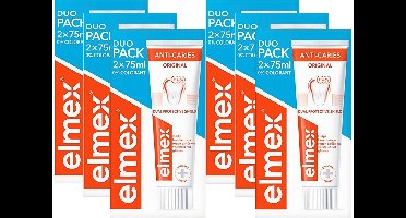 6x Elmex Tandpasta Anti-Cariës Duopack 2x 75 ml