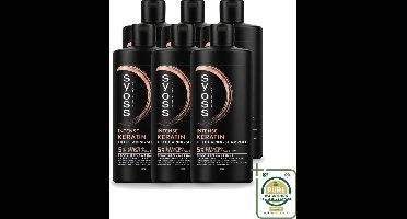 6 x Syoss – Shampoo – Keratin Deep Caring – 440 ml - Keratin Shampoo - Beschadigd Haar - Haar Herstel - Haar Versterking - Breekbaar Haar
