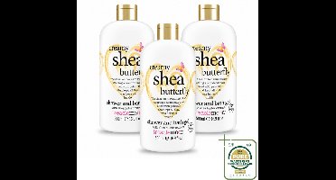 3 x Treaclemoon – Bad- & Douchegel – Creamy Shea Butterfly – 500 ml - Wasstrips - Bad En Douchegel - Shea Butterfly - Creamy Shea - Bad En Douche - Hydraterende Douchegel