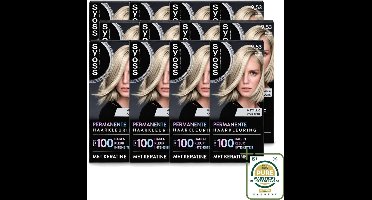 12 x SYOSS - Coloration 9-53 Silver Blush - Haarverf - Grijsdekking - Vermindert Haarbreuk - Haarverf - Haarkleur - Grijsdekking - Haarverf 9-53 - Haarverf 9-53 Silver Blush