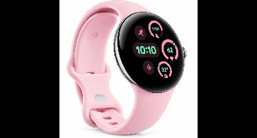 Google Pixel Watch 3 – 41 mm – LTE – Zilver/Rose Quartz – Smartwatch