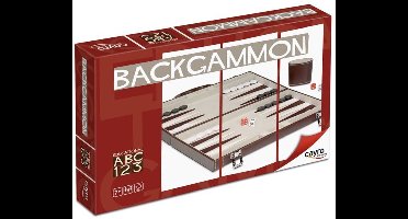 Cayro Backgammon - Klassiek Strategiespel in Koffer van Polipiel - Speelbord 47x36 cm - 30 Houten Fiches, Cubilete en 5 Dobbelstenen - 2 Spelers - Vanaf 7 Jaar - Cayro Collection