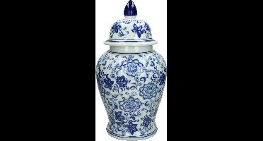 Wants&Needs Pot Porselein Blauw 22 X 22 X 36.5