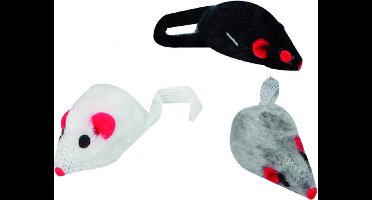 Flamingo - Kattenspeelgoed Mouse Plush - Willekeurig - 5 x 2.5 x 2.5 cm