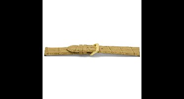 Horlogeband F339G Croco Beige Goud 18x16 mm