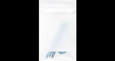 Gripzakken met Schrijfvlak 10x15cm PE 100 micron (100 stuks) | gripzak | ziplock zakken | ziplock zakjes