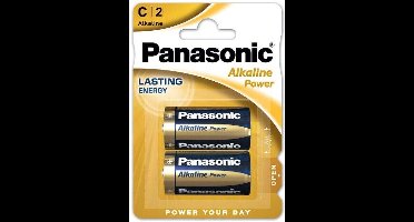 LR14 2-BL Panasonic Alkaline Power Alkaline 1.5V niet-oplaadbare batterij - Type C