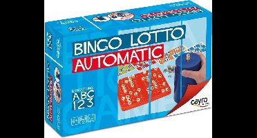 Cayro Bingo Automatisch - Zonder Batterijen met 90 Ballen en Plastic Doseerpot - 48 Verschillende Bingokaarten en Markeerfiches - 2-8 Spelers - Speelduur 25 Minuten - Vanaf 6 Jaar - Cayro Collection