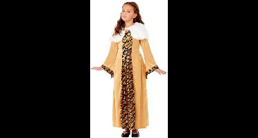 Smiffys Kinder Kostuum -Kids tm 9 jaar- Deluxe Medieval Countess Goudkleurig