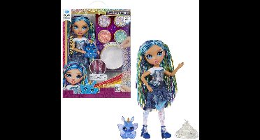 Rainbow High Shimmers met slijm-modepop - Skyler (blauw)