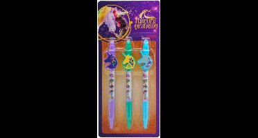 Unicorn Academy Uitwisbare Gelpen Met Clip 3X