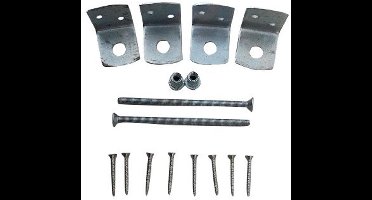 Uni-beslag set GV + schroeven