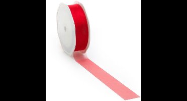 Rood voile lint – 38 mm × 25 m – voile