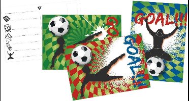Haza Original Uitnodigingen Goal! 6 Stuks
