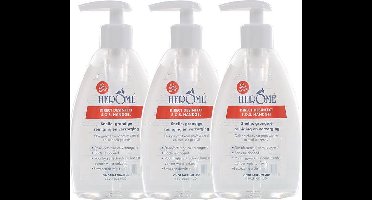 Herome 3-Pack Direct Desinfect Handgel Sensitive (Parfumvrij) - Desinfecterende Handgel met 80% Alcohol - Beschermt Tegen Bacteriën en Droogt de Handen Niet Uit - 3*200ml.