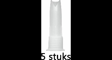 Spuitmonden 60mm 5 stuks - spuitmondjes tbv kitpistool / kitspuit