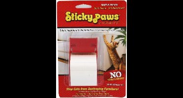 Sticky Paws anti krab bescherming tegen krab schade van katten op meubels en muur - rol + dispenser
