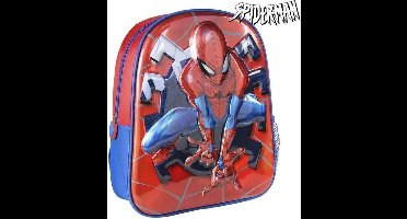 3D Rugzak Spiderman Rood Metaal