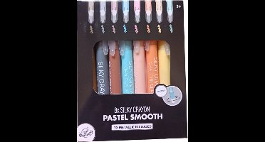 Craft Univerce- Pastel Smooth Crayon - 8 stuks , waarvan 3 metallic